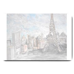 Eiffel Tower Paris Large Door Mat by rokinronda