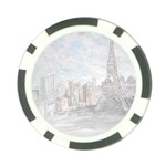 Eiffel Tower Paris Poker Chip Back