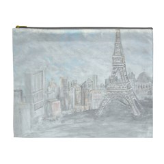 Eiffel Tower Paris Cosmetic Bag (xl) by rokinronda