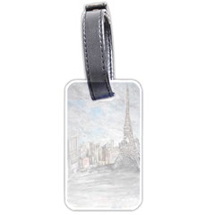 Eiffel Tower Paris Luggage Tag (one Side)