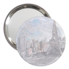 Eiffel Tower Paris 3  Handbag Mirror by rokinronda