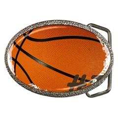 #1 Basketball  Belt Buckle (oval) by uniquedesignsbycassie