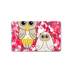 Two Owls Magnet (name Card)