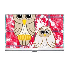 Two Owls Business Card Holder