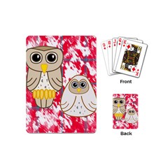 Two Owls Playing Cards (mini)