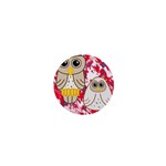 Two Owls 1  Mini Button Front