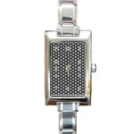 Groovy Circles Rectangular Italian Charm Watch Front