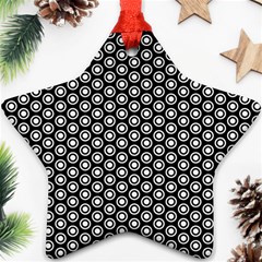 Groovy Circles Star Ornament