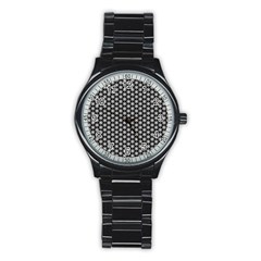 Groovy Circles Sport Metal Watch (black) by StuffOrSomething