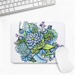 Peaceful Flower Garden Small Mouse Pad (rectangle) by Zandiepants