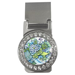 Peaceful Flower Garden Money Clip (cz) by Zandiepants