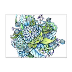 Peaceful Flower Garden A4 Sticker 10 Pack by Zandiepants