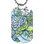 Peaceful Flower Garden Dog Tag (Two-sided)  Front