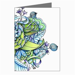 Peaceful Flower Garden Greeting Card (8 Pack) by Zandiepants