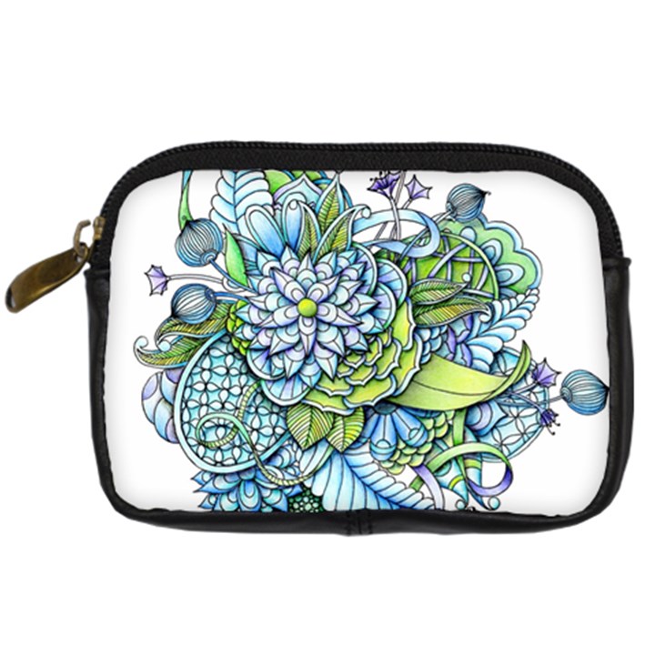 Peaceful Flower Garden Digital Camera Leather Case