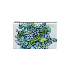 Peaceful Flower Garden Cosmetic Bag (small)