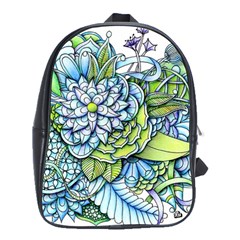 Peaceful Flower Garden School Bag (large) by Zandiepants