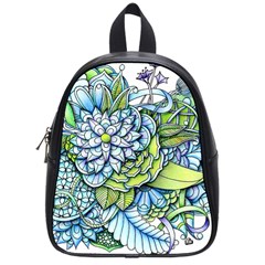 Peaceful Flower Garden School Bag (small) by Zandiepants