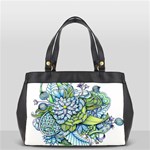 Peaceful Flower Garden Oversize Office Handbag (One Side) Front