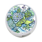 Peaceful Flower Garden 4-Port USB Hub (One Side) Front