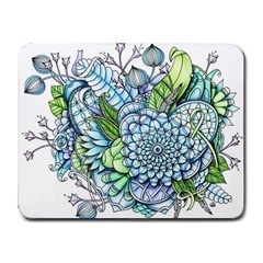 Peaceful Flower Garden 2 Small Mouse Pad (rectangle) by Zandiepants