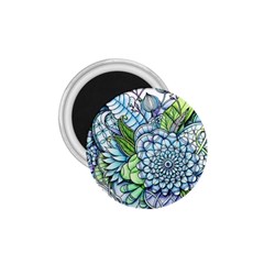 Peaceful Flower Garden 2 1 75  Button Magnet