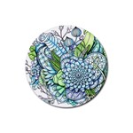 Peaceful Flower Garden 2 Drink Coasters 4 Pack (Round) Front