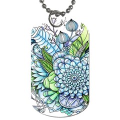 Peaceful Flower Garden 2 Dog Tag (one Sided) by Zandiepants