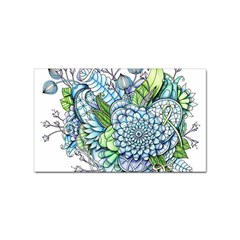 Peaceful Flower Garden 2 Sticker 100 Pack (rectangle) by Zandiepants