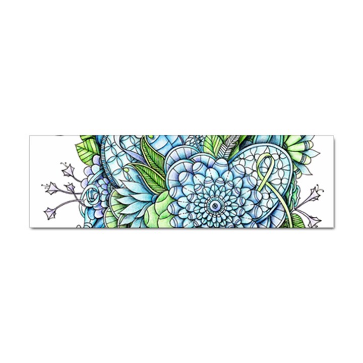 Peaceful Flower Garden 2 Bumper Sticker 10 Pack