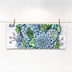 Peaceful Flower Garden 2 Hand Towel