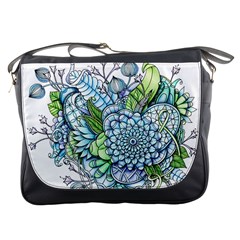 Peaceful Flower Garden 2 Messenger Bag by Zandiepants