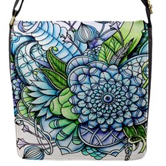 Peaceful Flower Garden 2 Flap Closure Messenger Bag (small) by Zandiepants