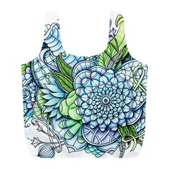 Peaceful Flower Garden 2 Reusable Bag (l) by Zandiepants