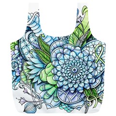 Peaceful Flower Garden 2 Reusable Bag (xl) by Zandiepants