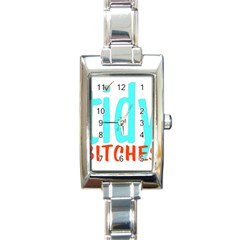 Tidy Bitcheslarge1 Fw Rectangular Italian Charm Watch