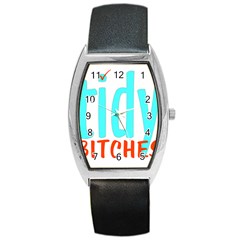 Tidy Bitcheslarge1 Fw Tonneau Leather Watch