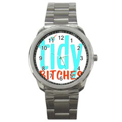 Tidy Bitcheslarge1 Fw Sport Metal Watch by tidybitches