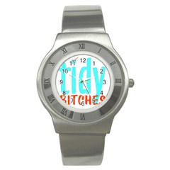 Tidy Bitcheslarge1 Fw Stainless Steel Watch (slim)