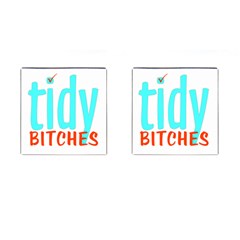 Tidy Bitcheslarge1 Fw Cufflinks (square)