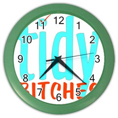 Tidy Bitcheslarge1 Fw Wall Clock (color)