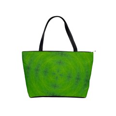 Go Green Kaleidoscope Large Shoulder Bag by Fractalsandkaleidoscopes