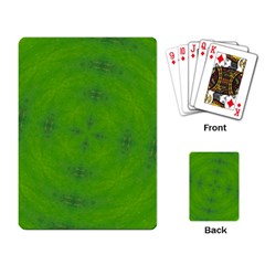 Go Green Kaleidoscope Playing Cards Single Design