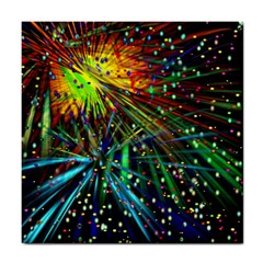 Exploding Fireworks Ceramic Tile