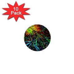 Exploding Fireworks 1  Mini Button (10 Pack)