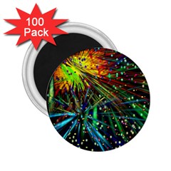 Exploding Fireworks 2 25  Button Magnet (100 Pack) by StuffOrSomething