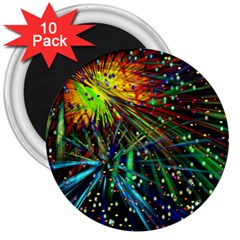 Exploding Fireworks 3  Button Magnet (10 Pack) by StuffOrSomething