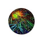 Exploding Fireworks Magnet 3  (Round) Front