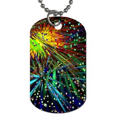 Exploding Fireworks Dog Tag (two-sided) 