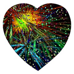 Exploding Fireworks Jigsaw Puzzle (heart)